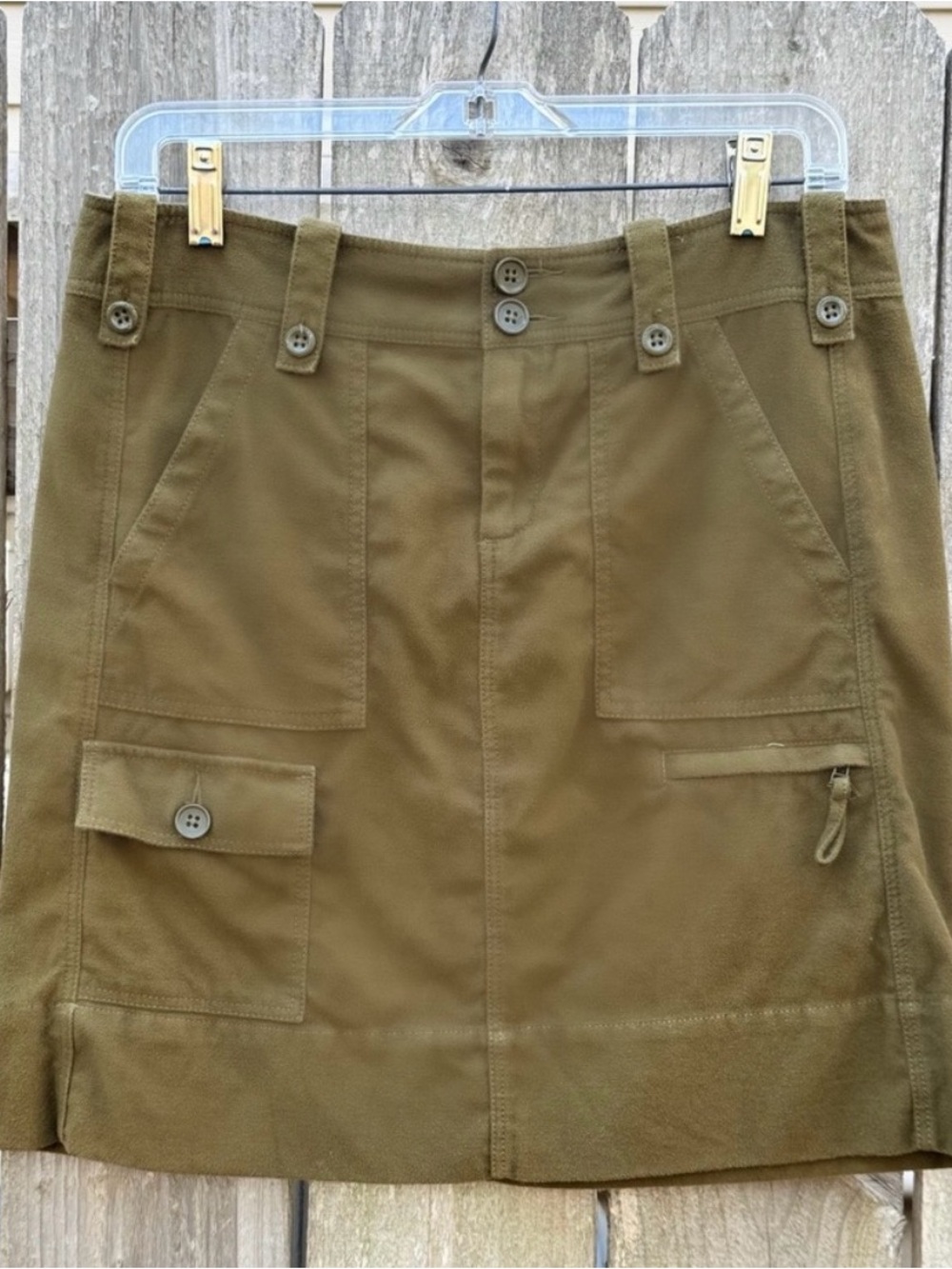 Camel Utility Pocket Skirt